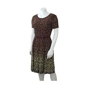 Vintage Earthtone Swing Dress